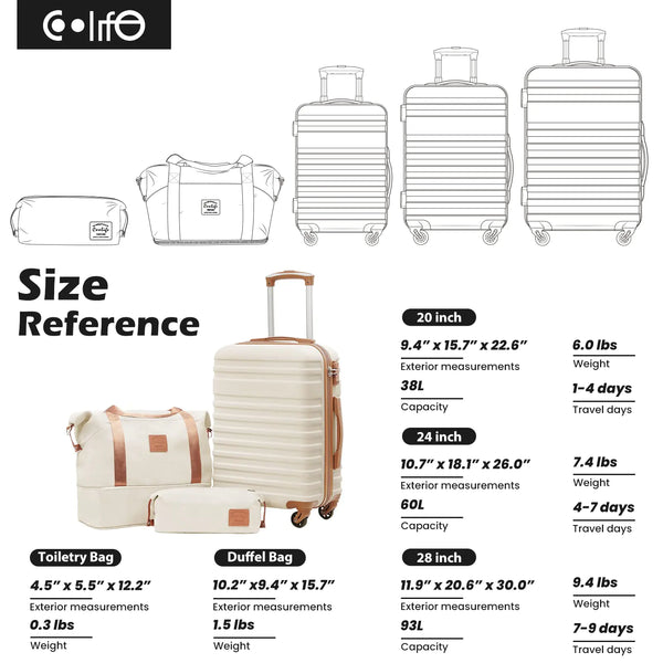 Hardside Luggage with TSA Lock Spinner WheelsTSA Lock Spinner Wheels